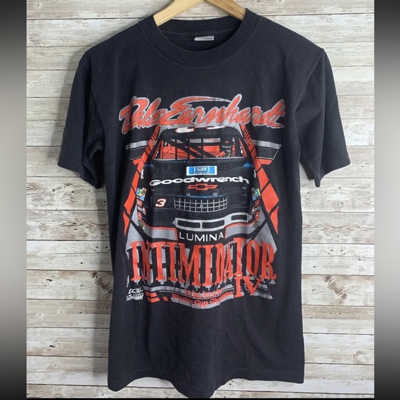 VTG 1991 Dale Earnhardt Intimidator 4 T-shirt Single Stitch Sz S NASCAR Racing - Picture 1 of 5